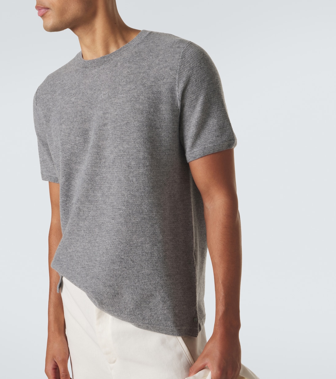 Cashmere sweater with emerald | God's True Cashmere