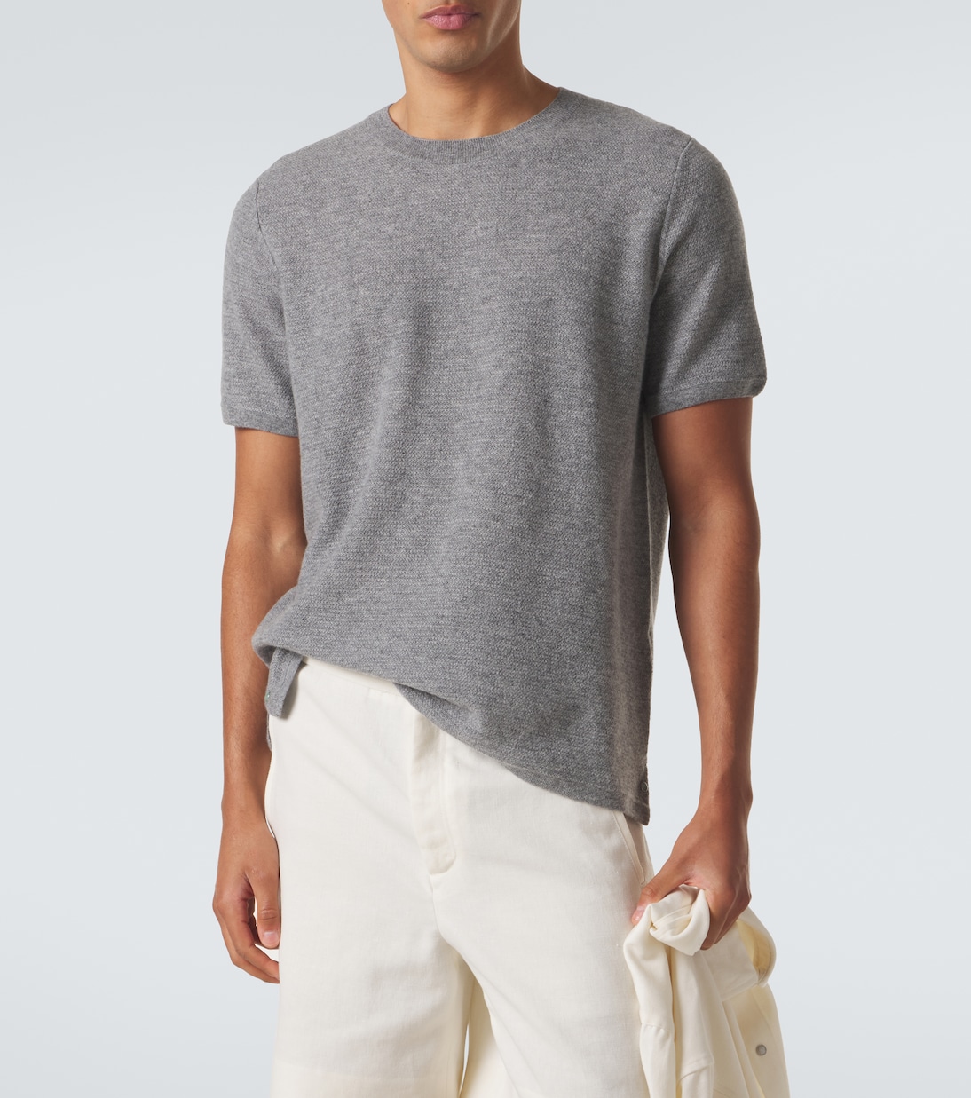 Cashmere sweater with emerald | God's True Cashmere