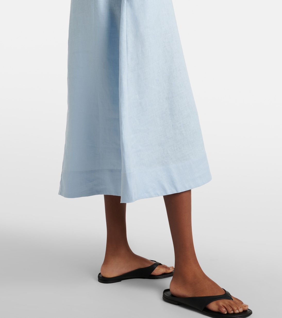 Nisha linen midi dress | Asceno