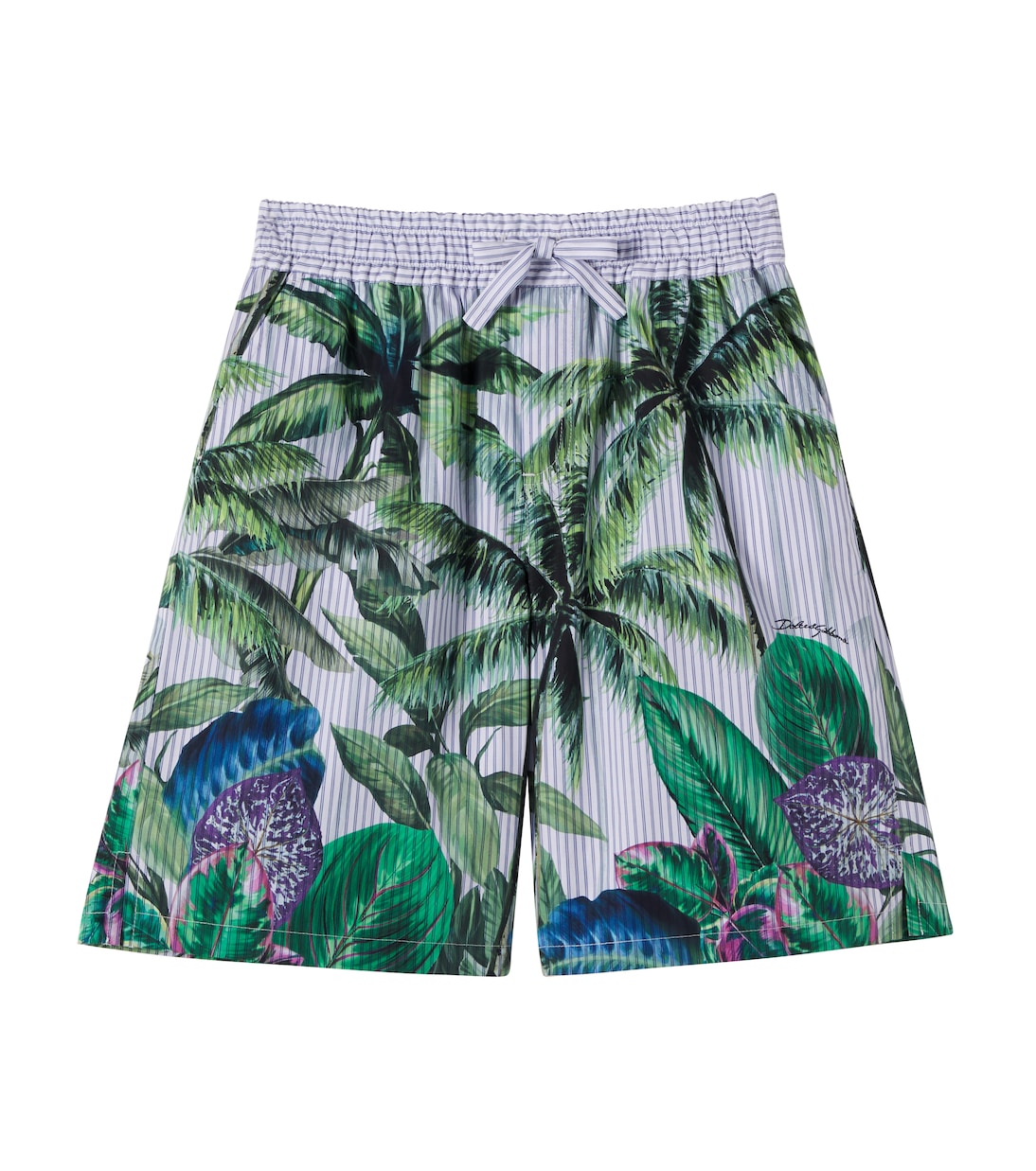 Bedruckte Bermuda-Shorts aus Baumwolle | Dolce&Gabbana Kids