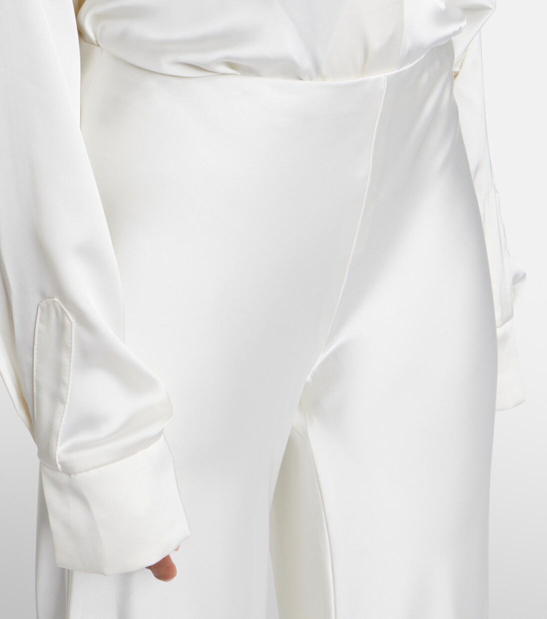 Satin wide-leg pants | Norma Kamali