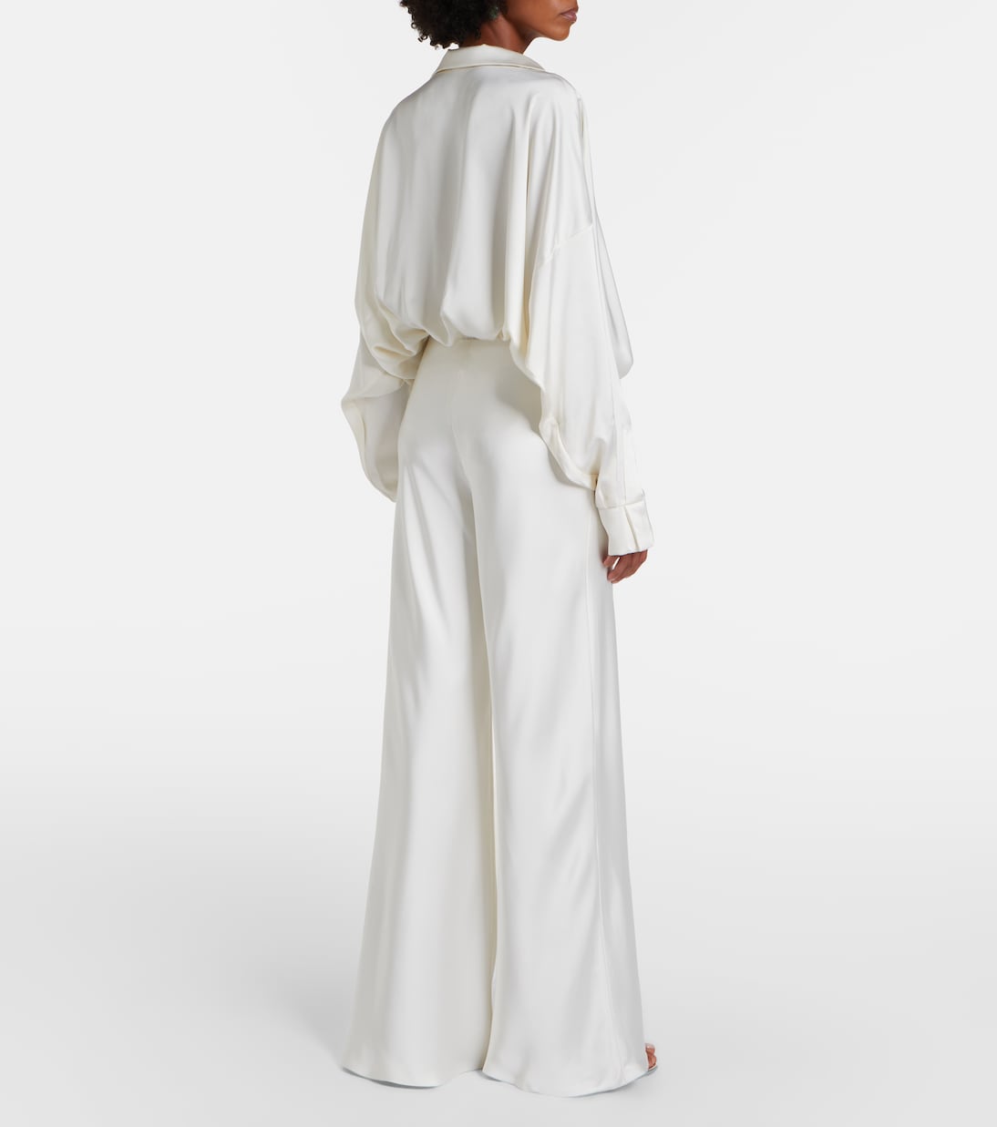 Satin wide-leg pants | Norma Kamali