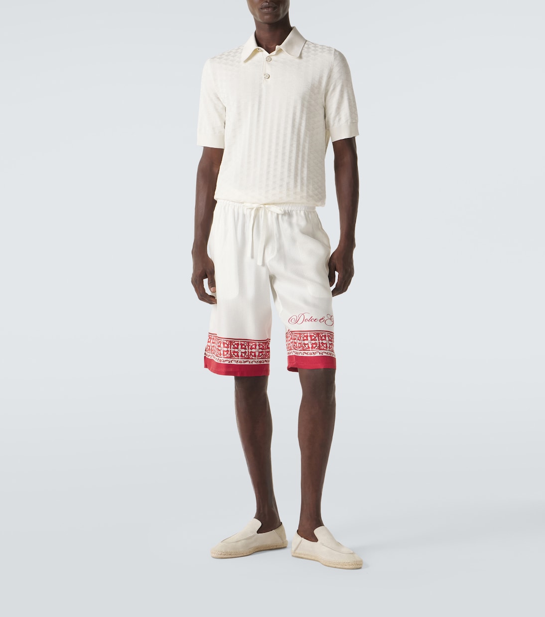 Majolica silk twill jacquard Bermuda shorts | Dolce&Gabbana