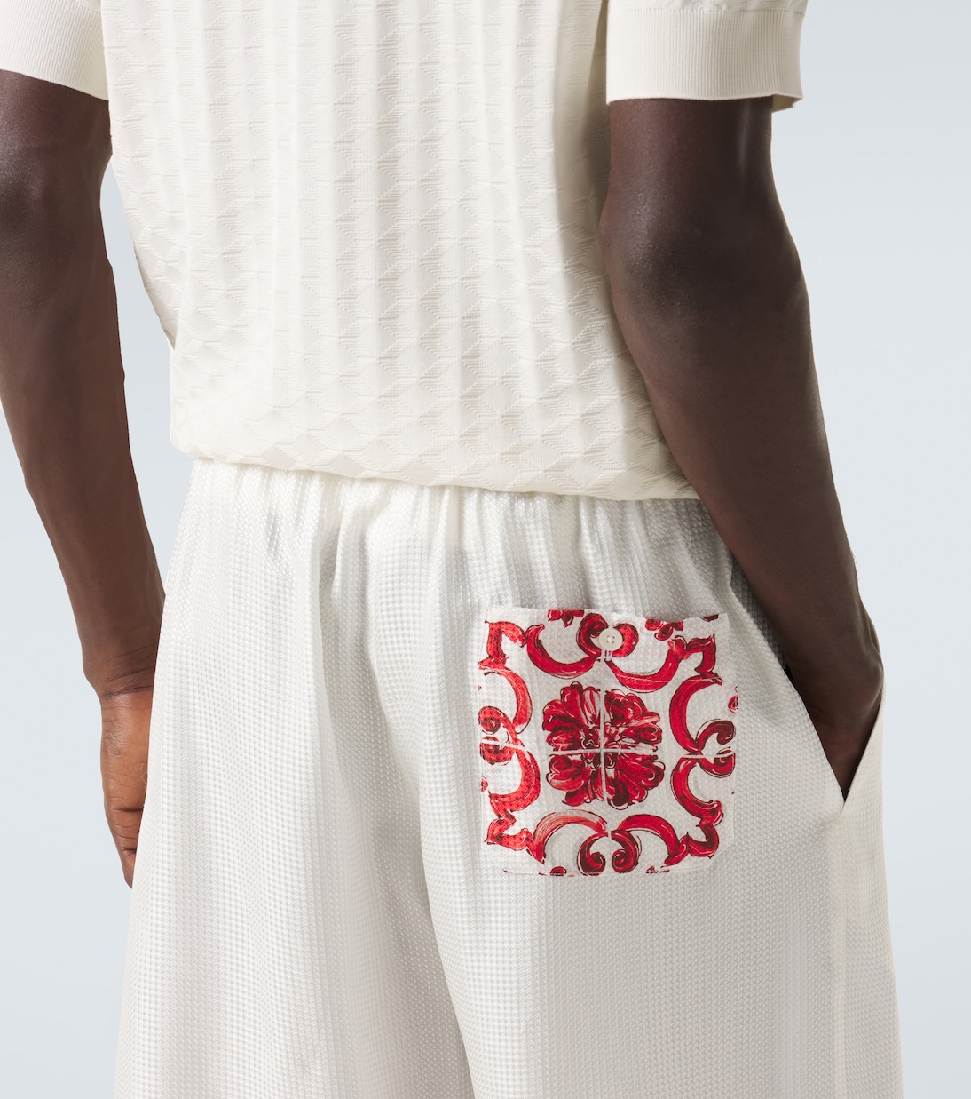 Majolica silk twill jacquard Bermuda shorts | Dolce&Gabbana