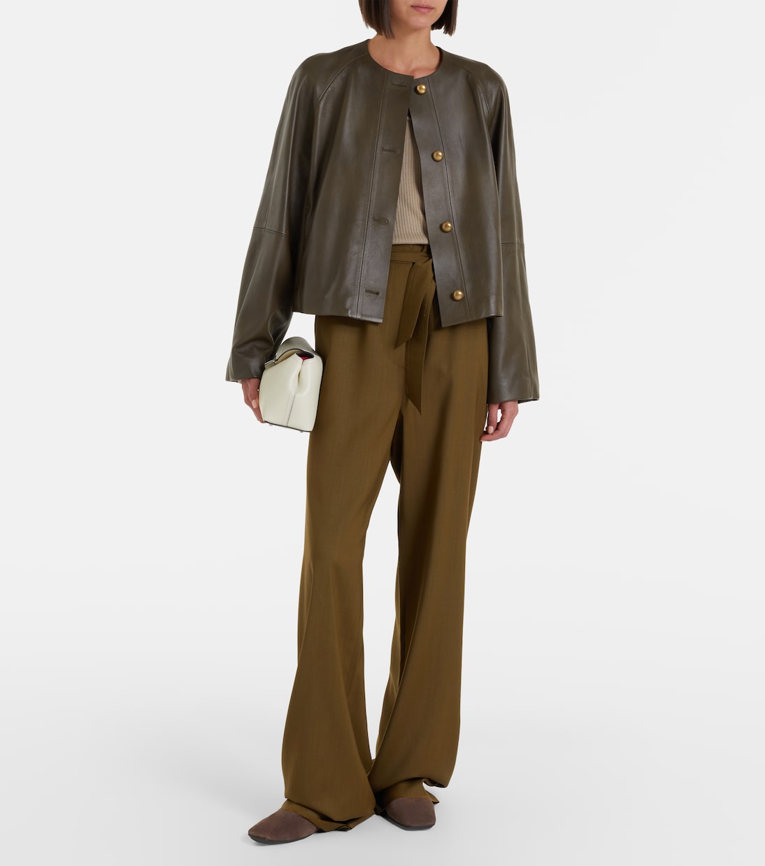 Pantalon ample en laine | Max Mara