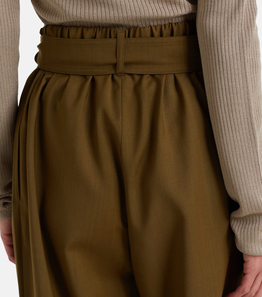 Pantalon ample en laine | Max Mara