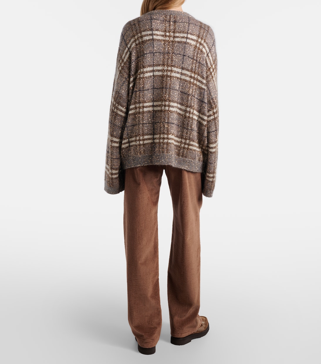 Cotton corduroy wide-leg pants  | Brunello Cucinelli