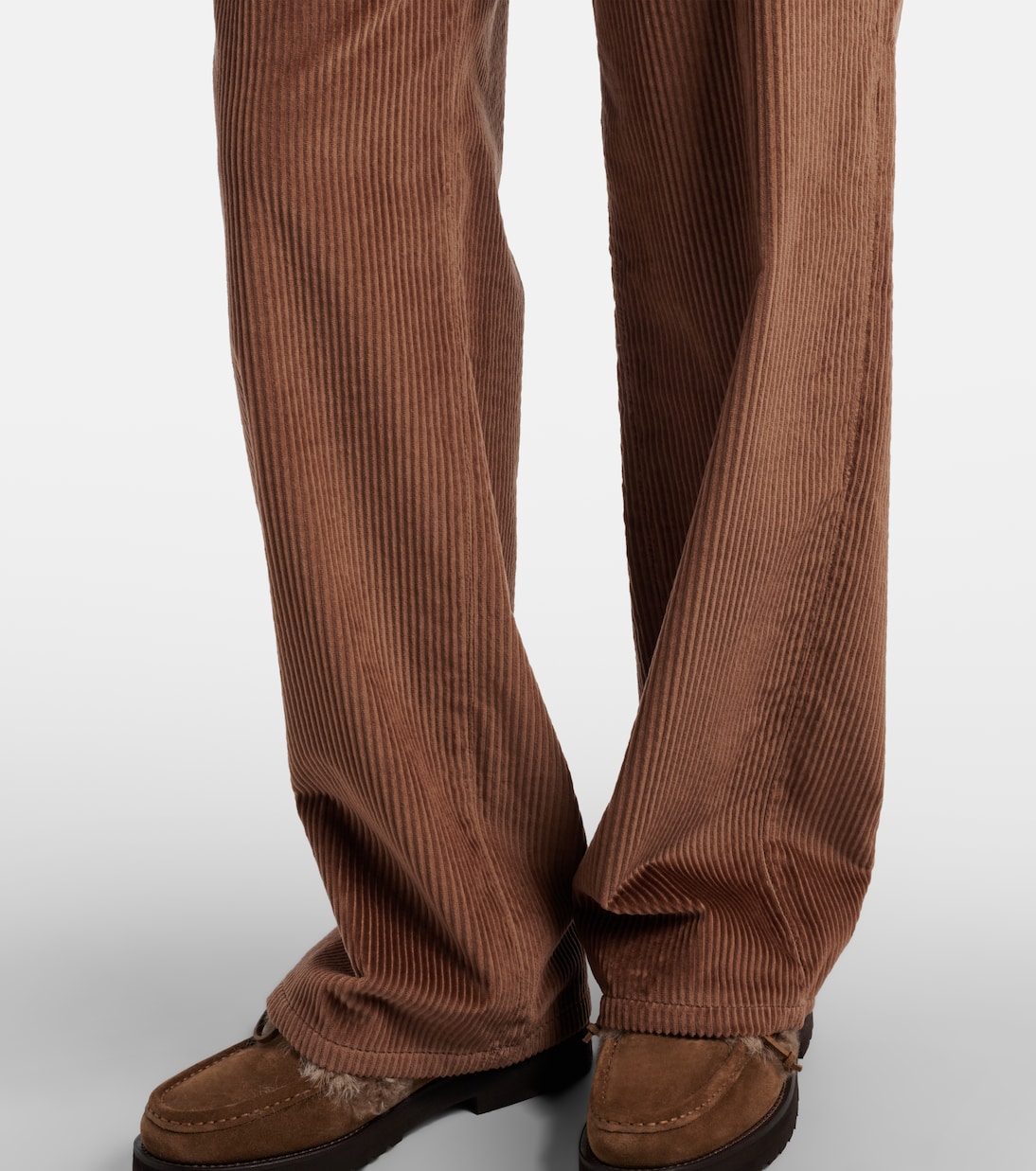 Cotton corduroy wide-leg pants  | Brunello Cucinelli