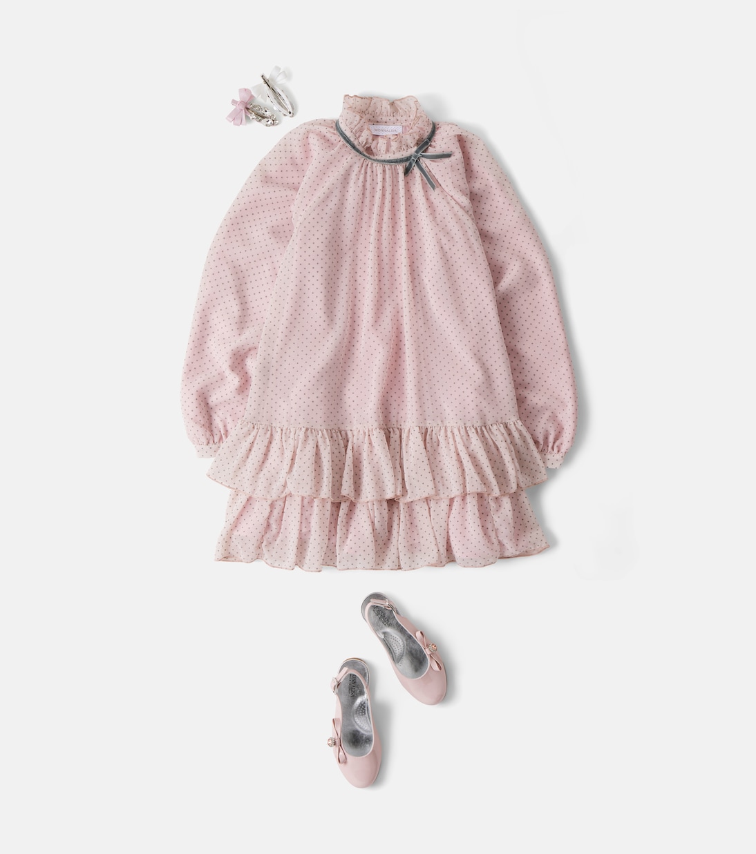 Vestido con lunares escalonado | Monnalisa