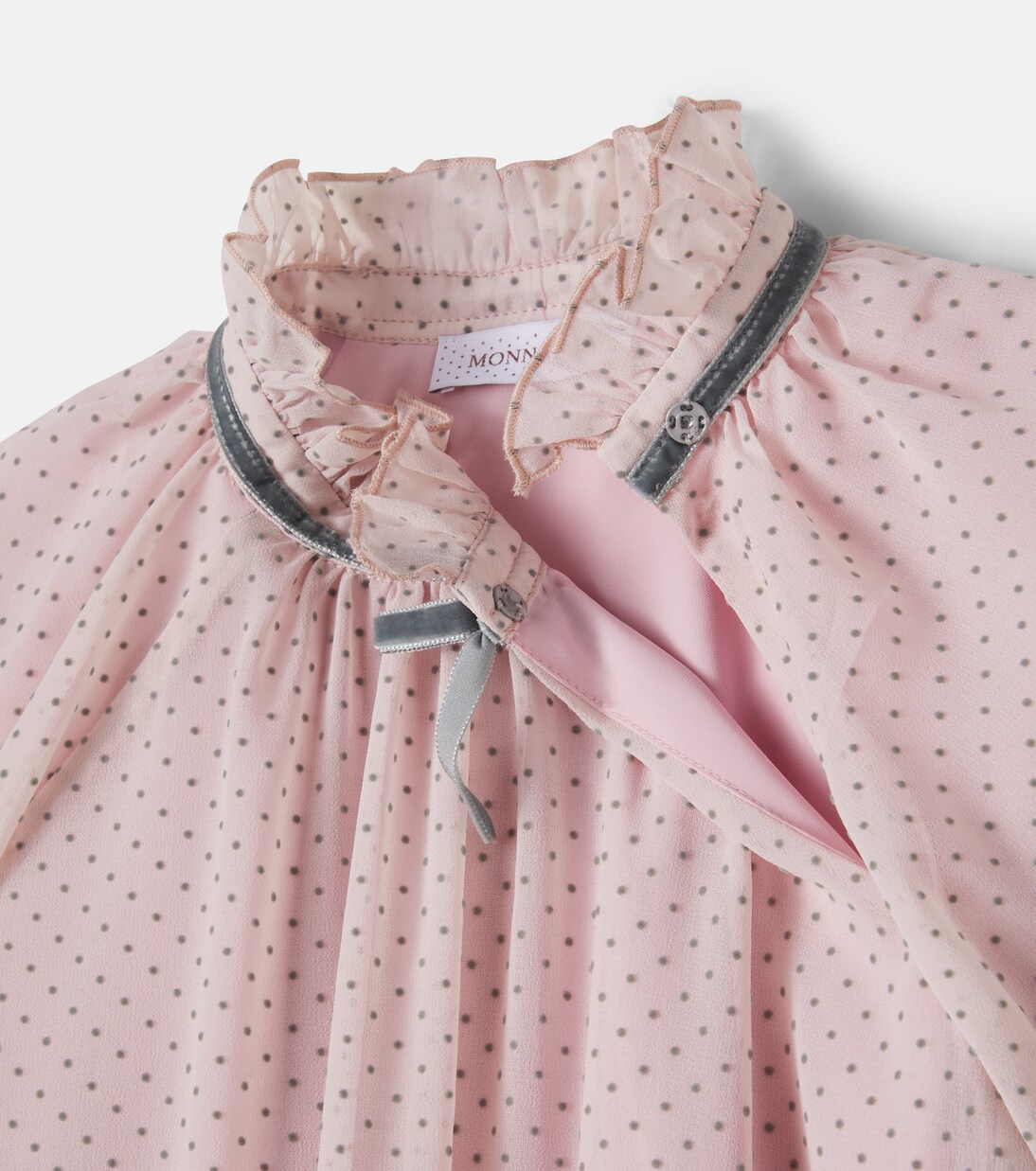 Vestido con lunares escalonado | Monnalisa
