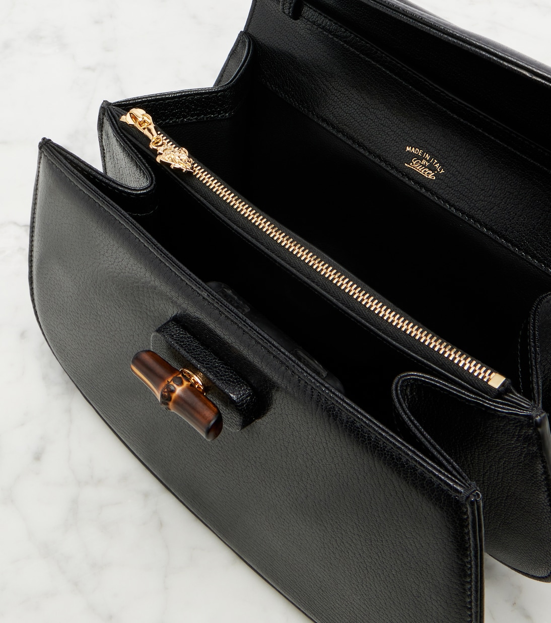 Sac à bandoulière Bamboo Small en cuir | Gucci