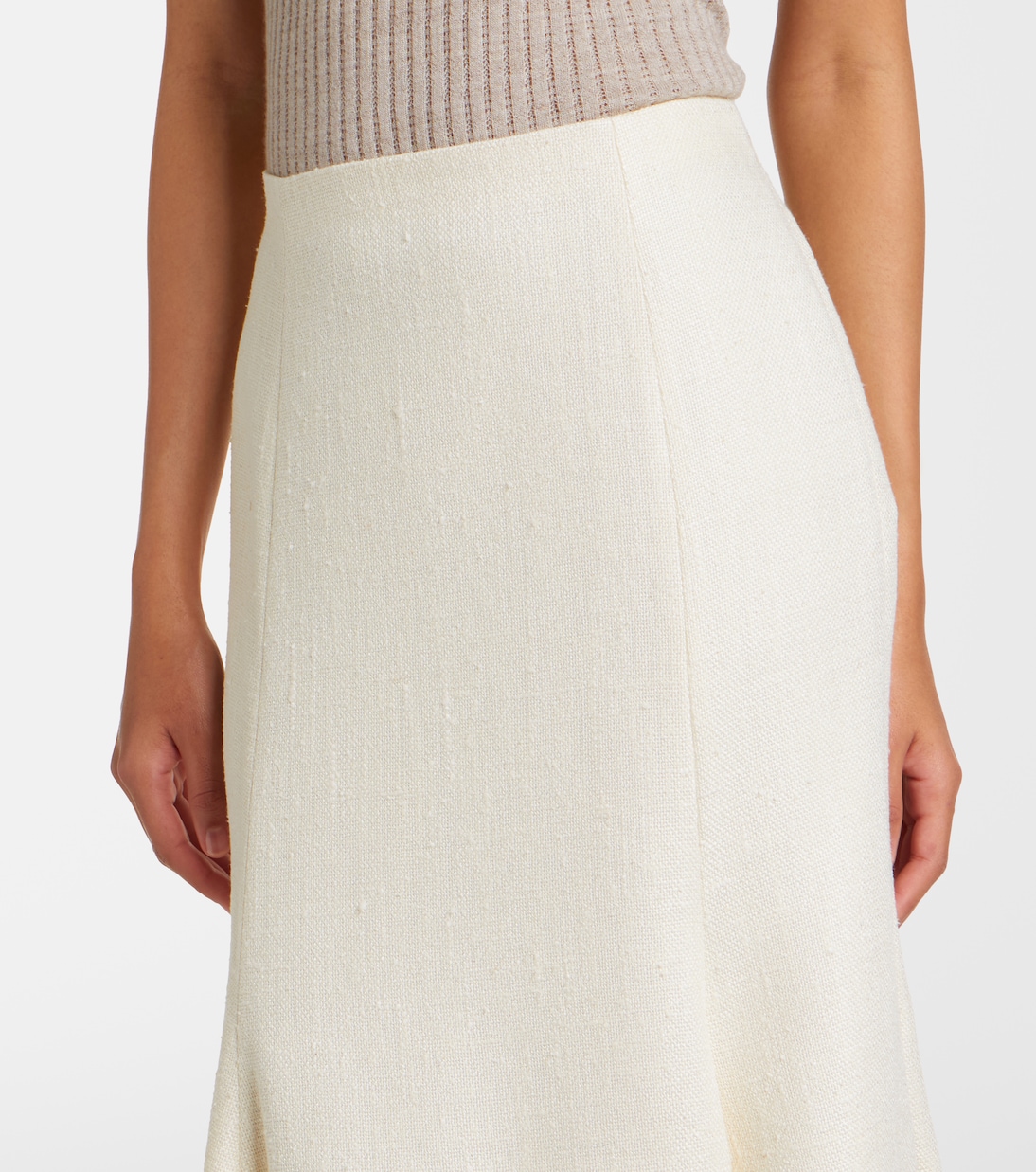 Patterson silk and wool midi skirt | Gabriela Hearst
