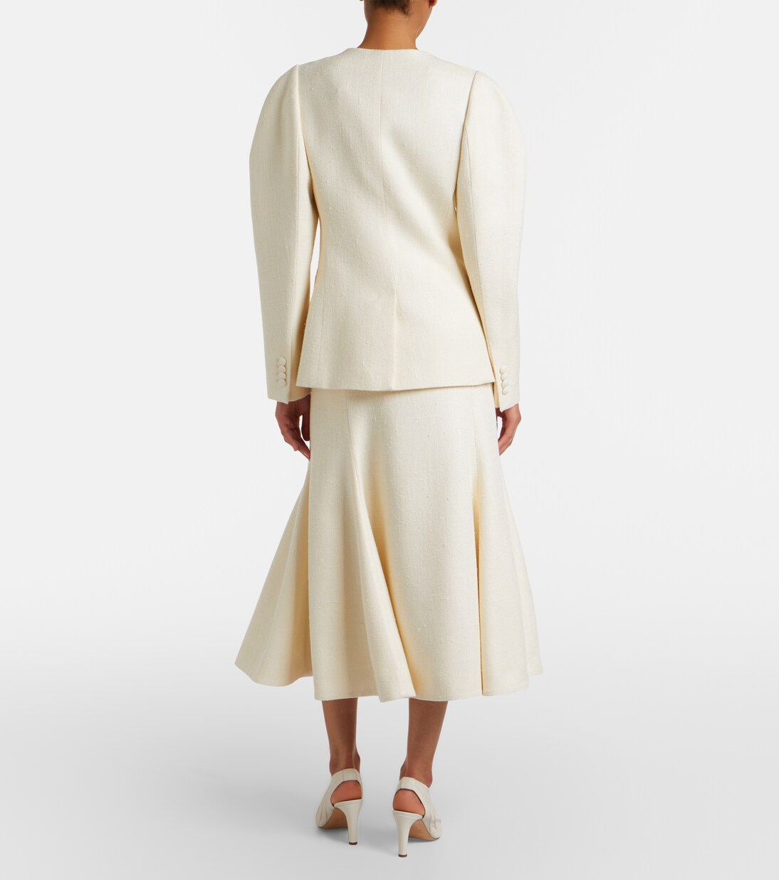 Patterson silk and wool midi skirt | Gabriela Hearst