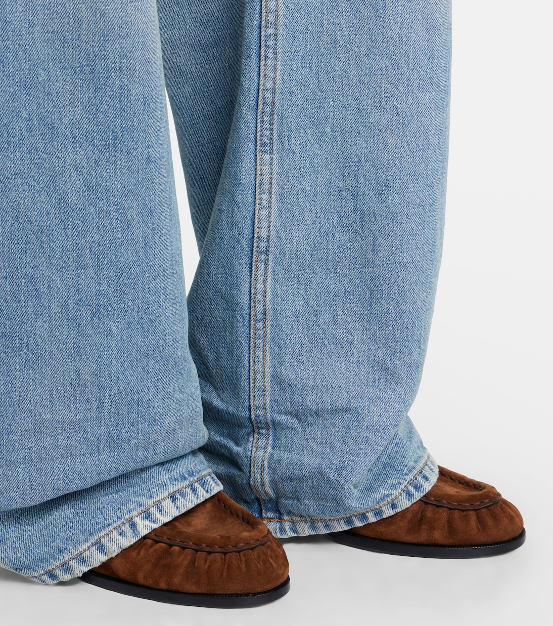 Mules Le Loafer Cassandre aus Veloursleder | Saint Laurent