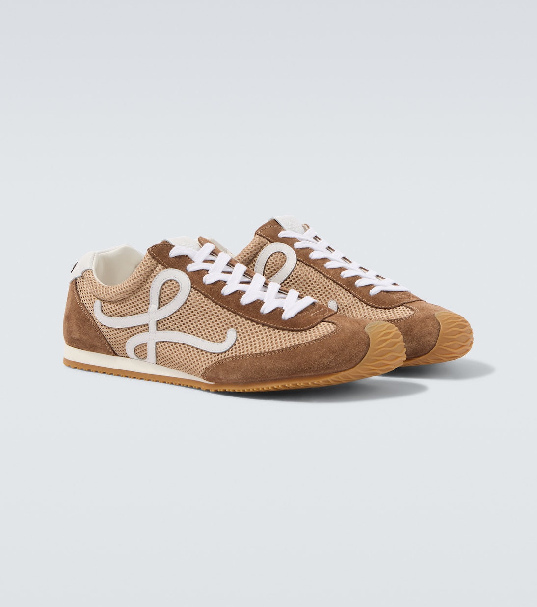 Ballet Runner 2.0 suede-trimmed sneakers | Loewe