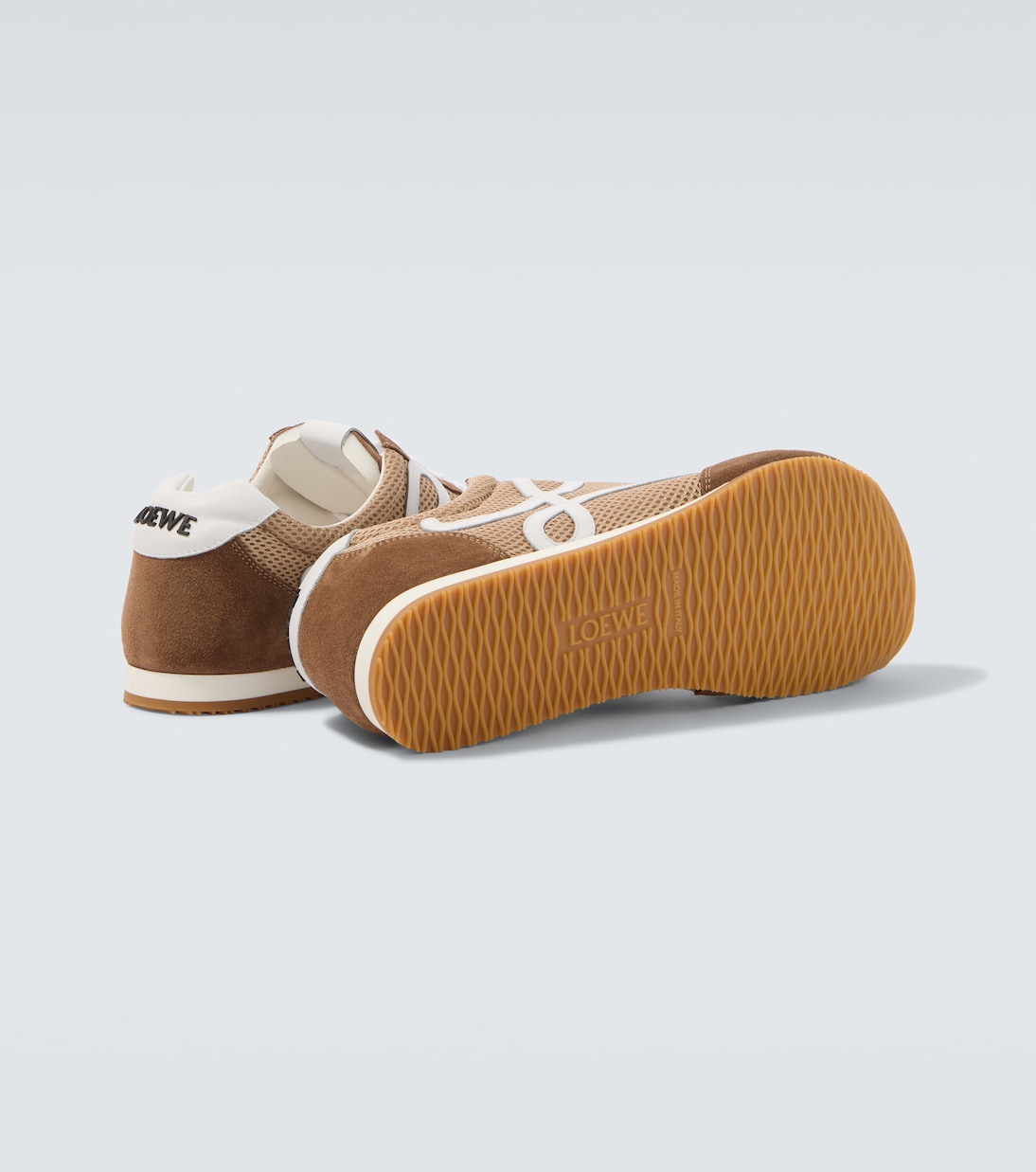 Ballet Runner 2.0 suede-trimmed sneakers | Loewe
