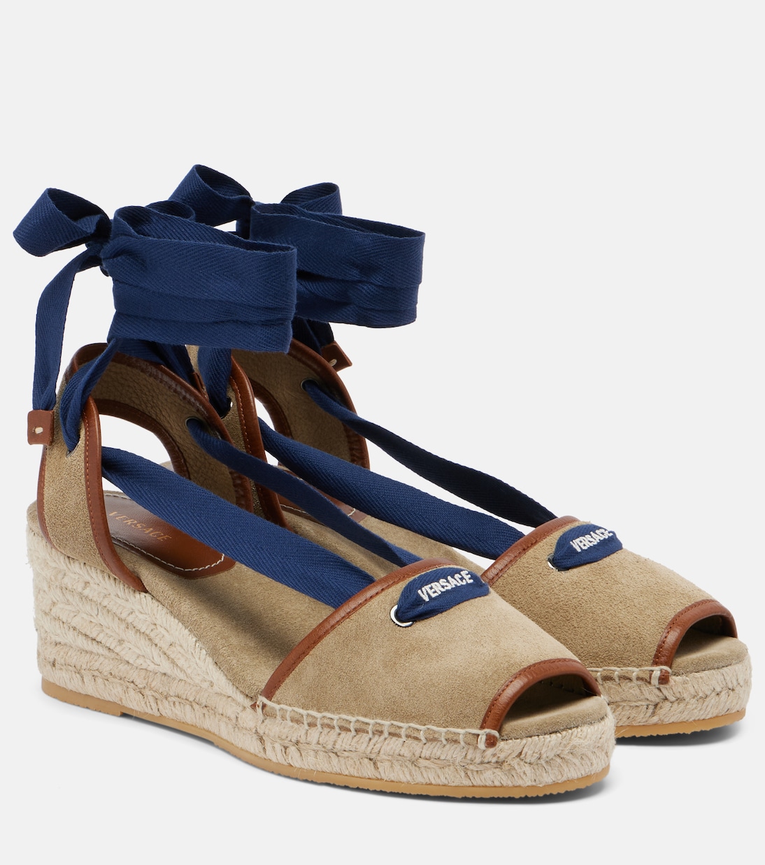 Lola suede espadrille wedges | Versace