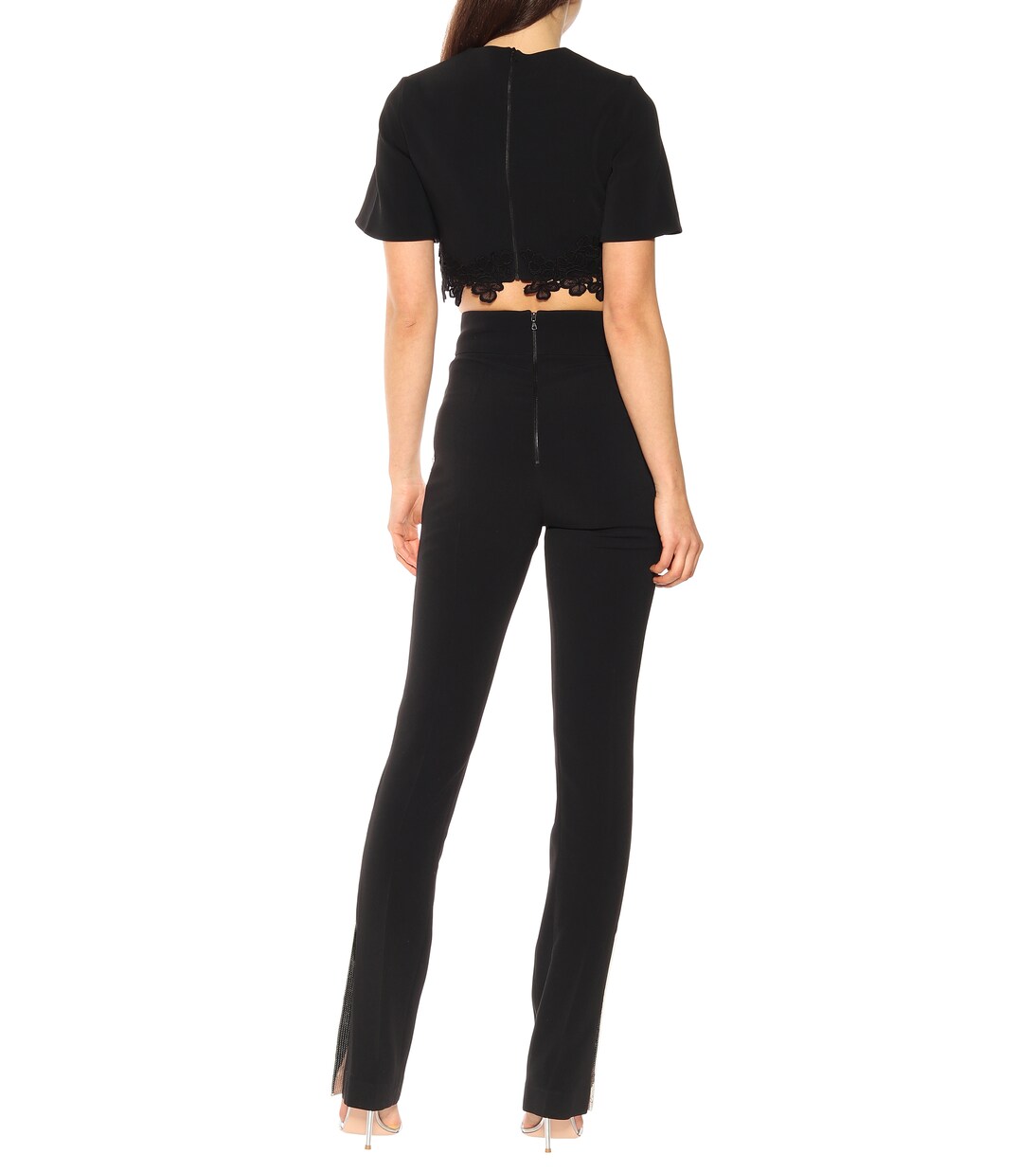 Pantalon à taille haute et sequins | David Koma