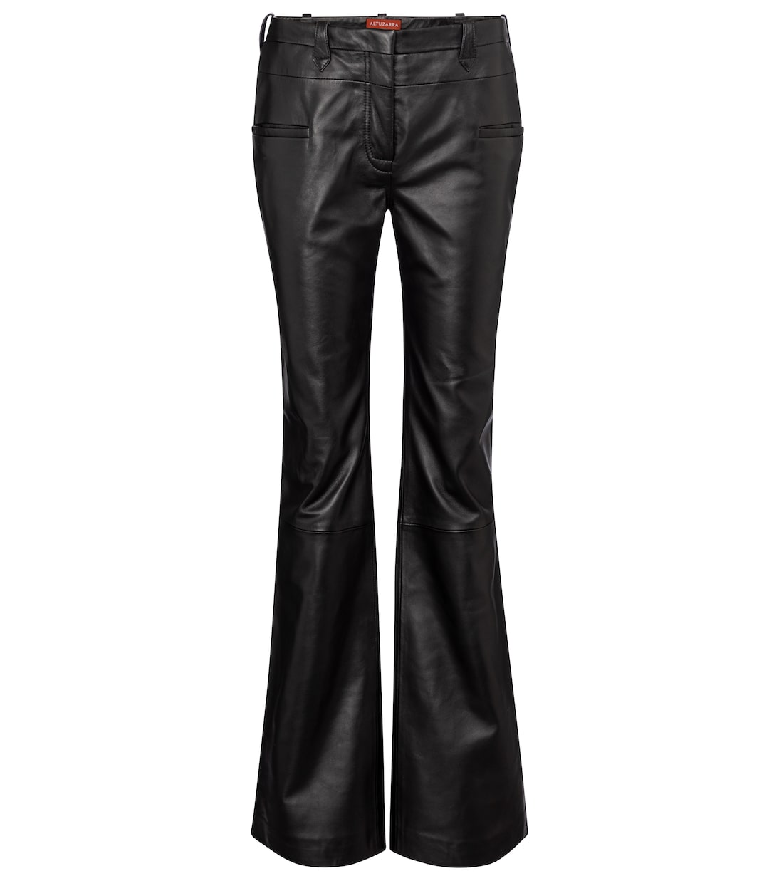 Mid-Rise-Hose Serge aus Leder | Altuzarra
