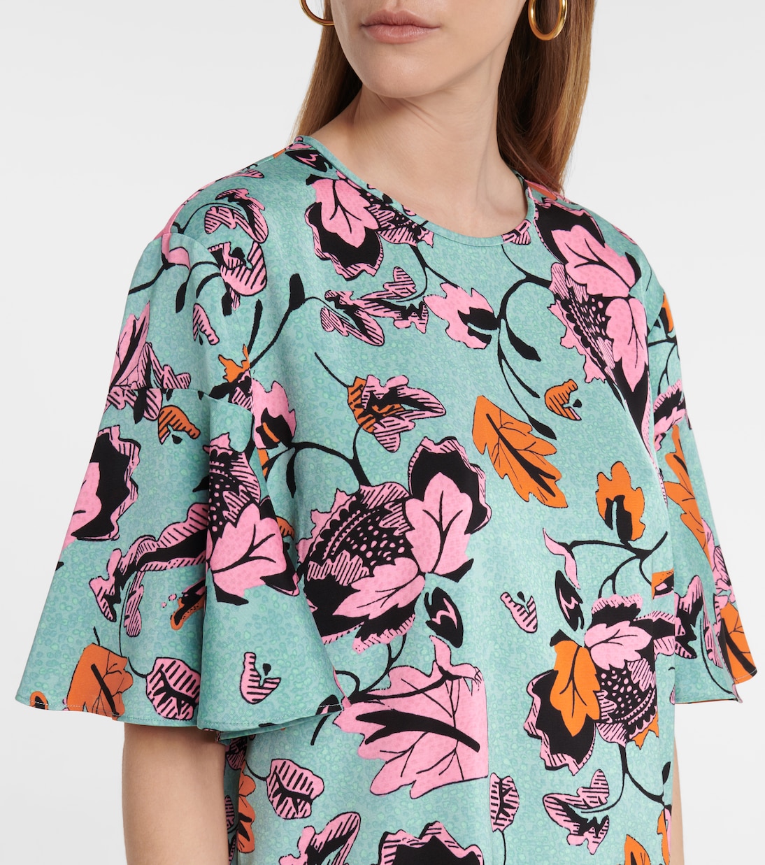 Robe Arlene imprimée en soie mélangée | Diane von Furstenberg