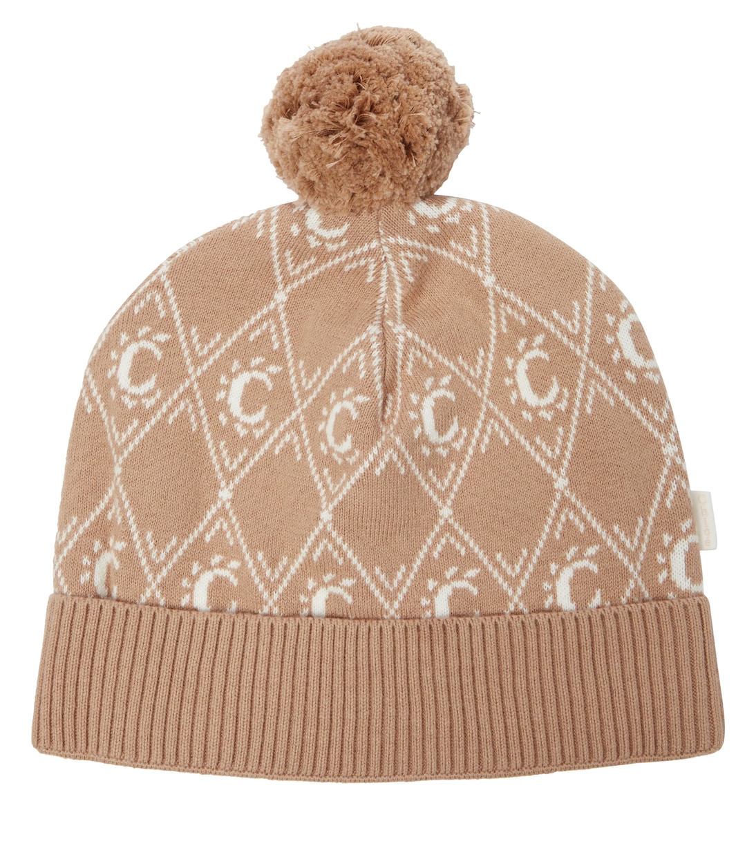 Bonnet en jacquard de coton mélangé | Chloé Kids