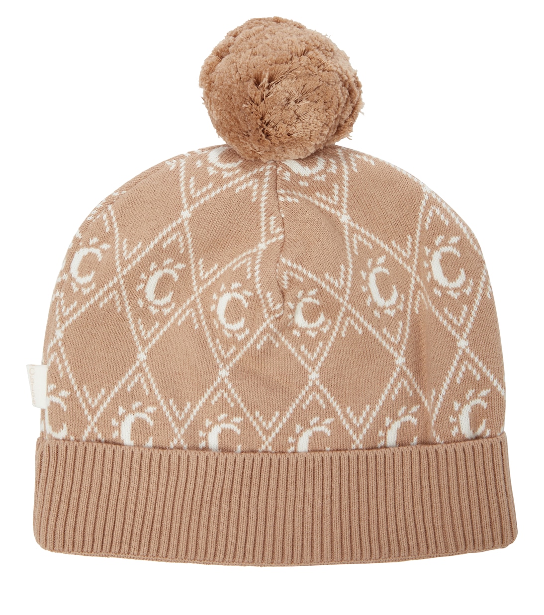 Bonnet en jacquard de coton mélangé | Chloé Kids