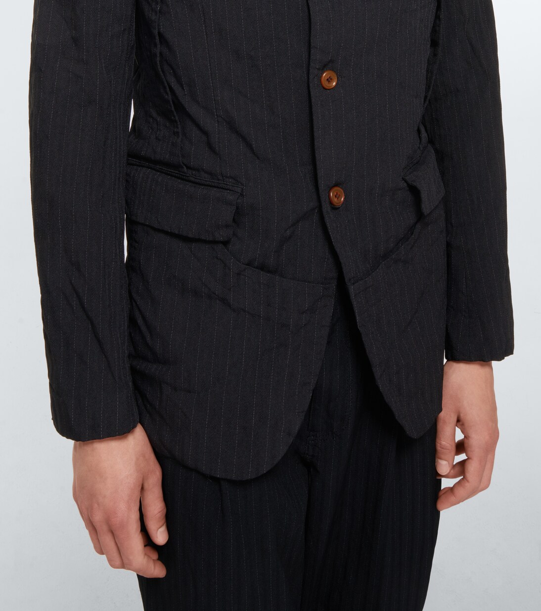 Blazer à fines rayures | Comme des Garçons Homme Deux