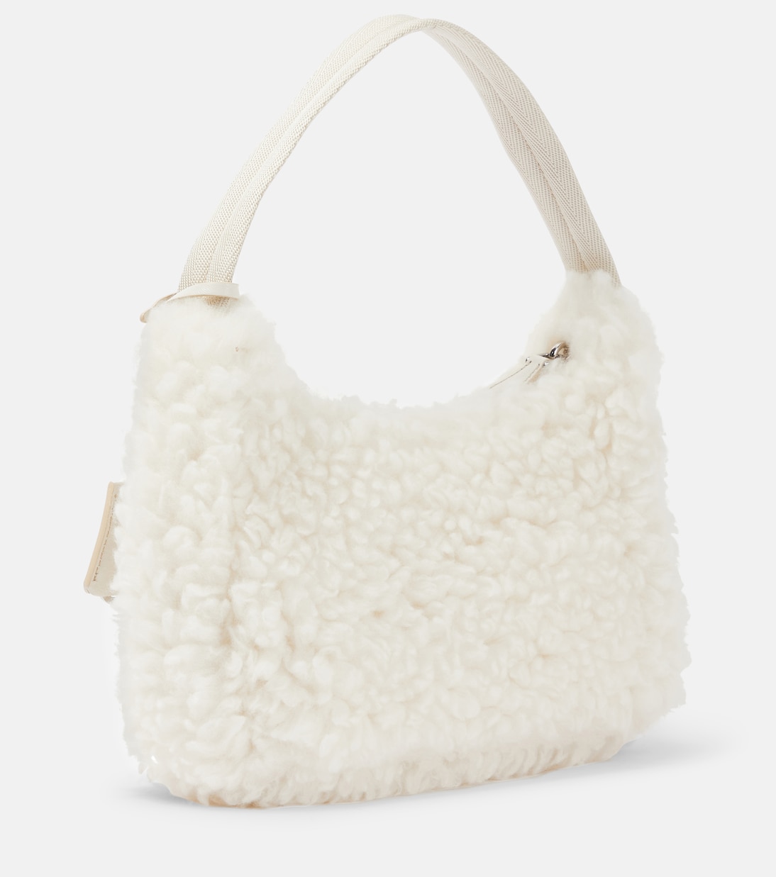Re-Edition 2000 Mini shearling shoulder bag | Prada