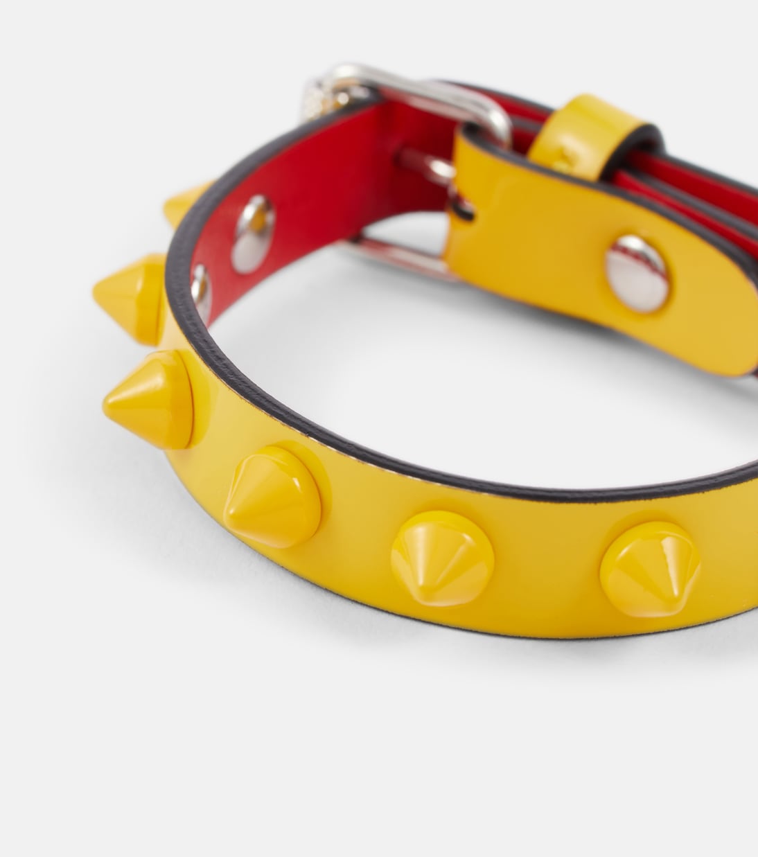 Loubilink embellished leather bracelet | Christian Louboutin