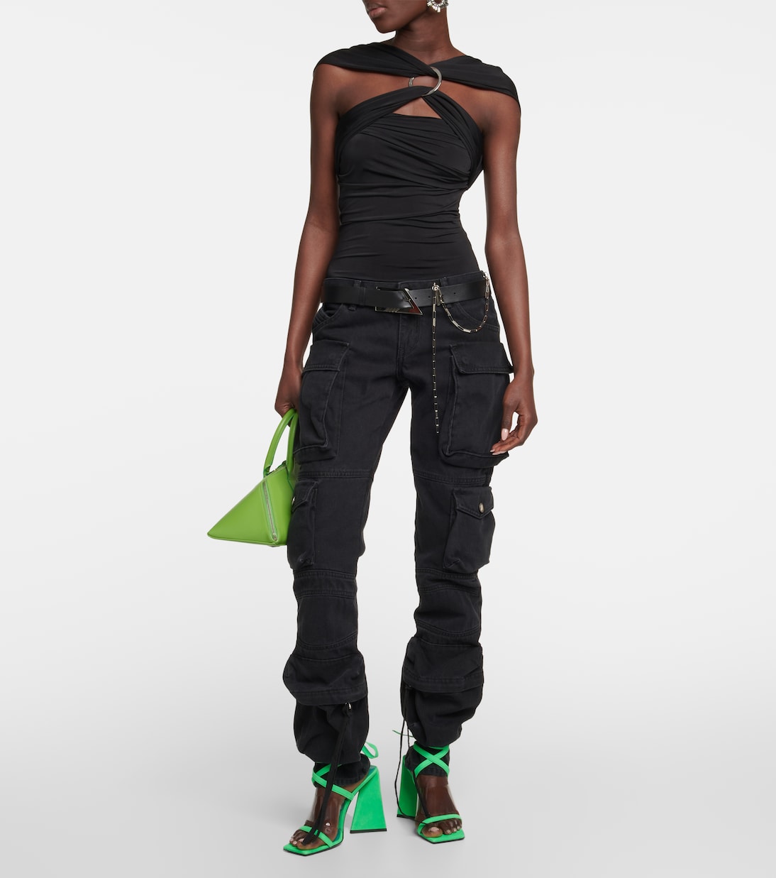 Sandalen Isa aus Veloursleder | The Attico