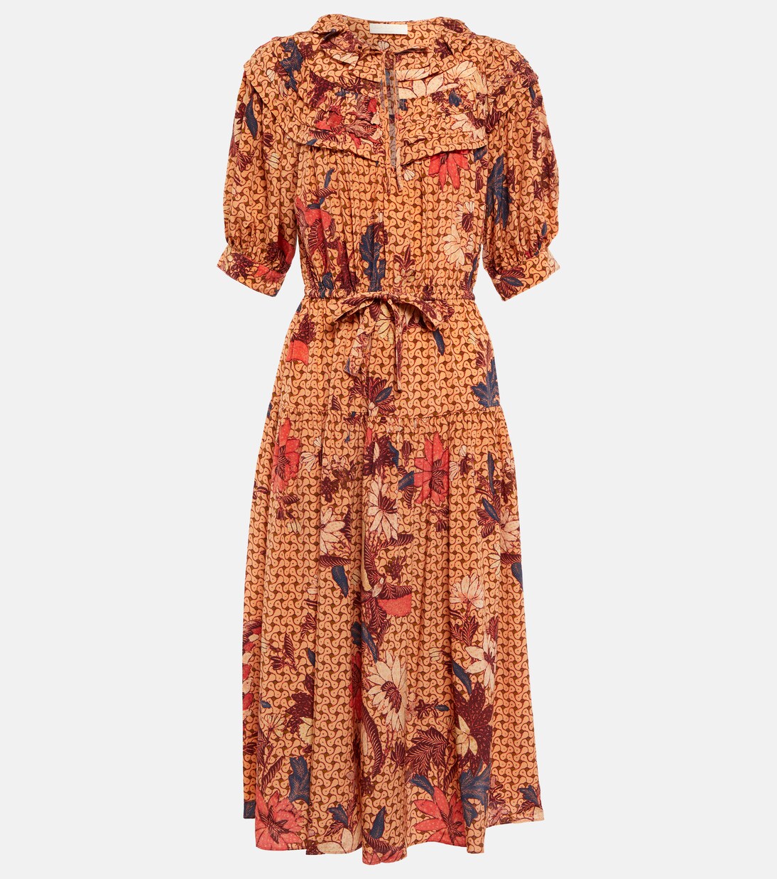 Adette printed silk crêpe de chine midi dress | Ulla Johnson