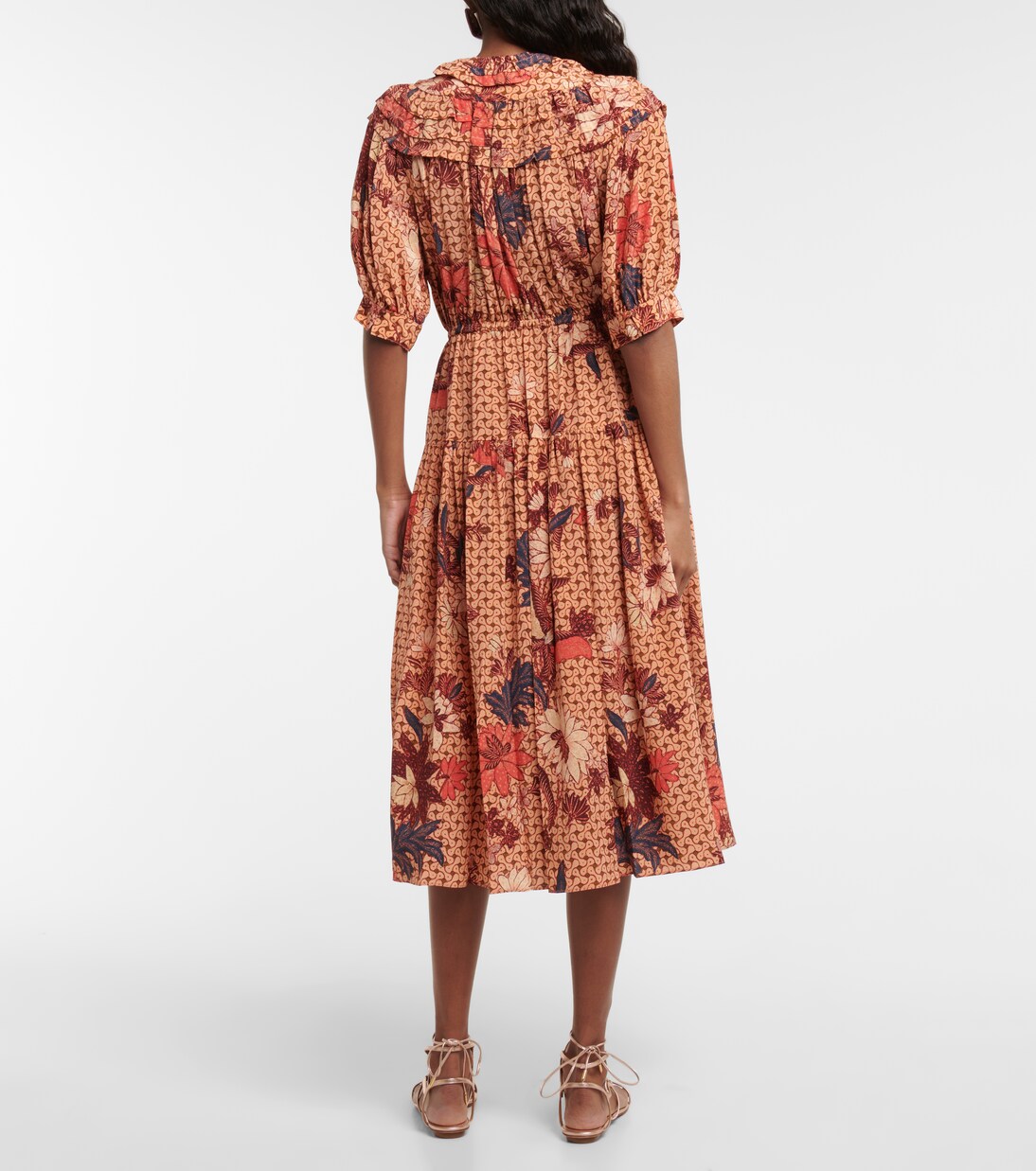 Adette printed silk crêpe de chine midi dress | Ulla Johnson