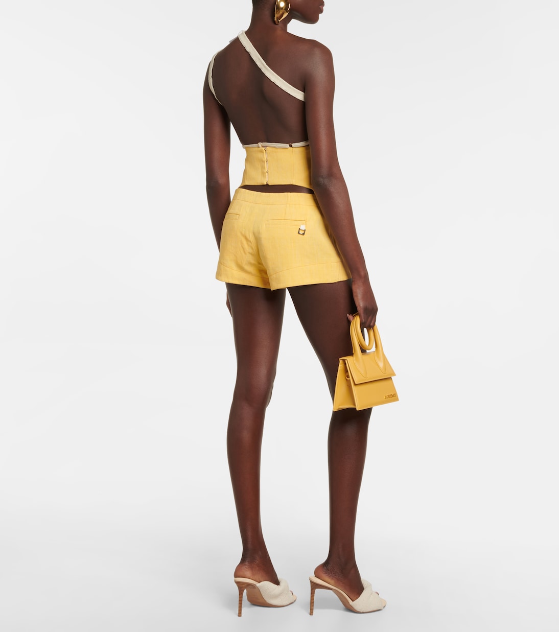 Le Short Areia high-rise linen-blend shorts | Jacquemus