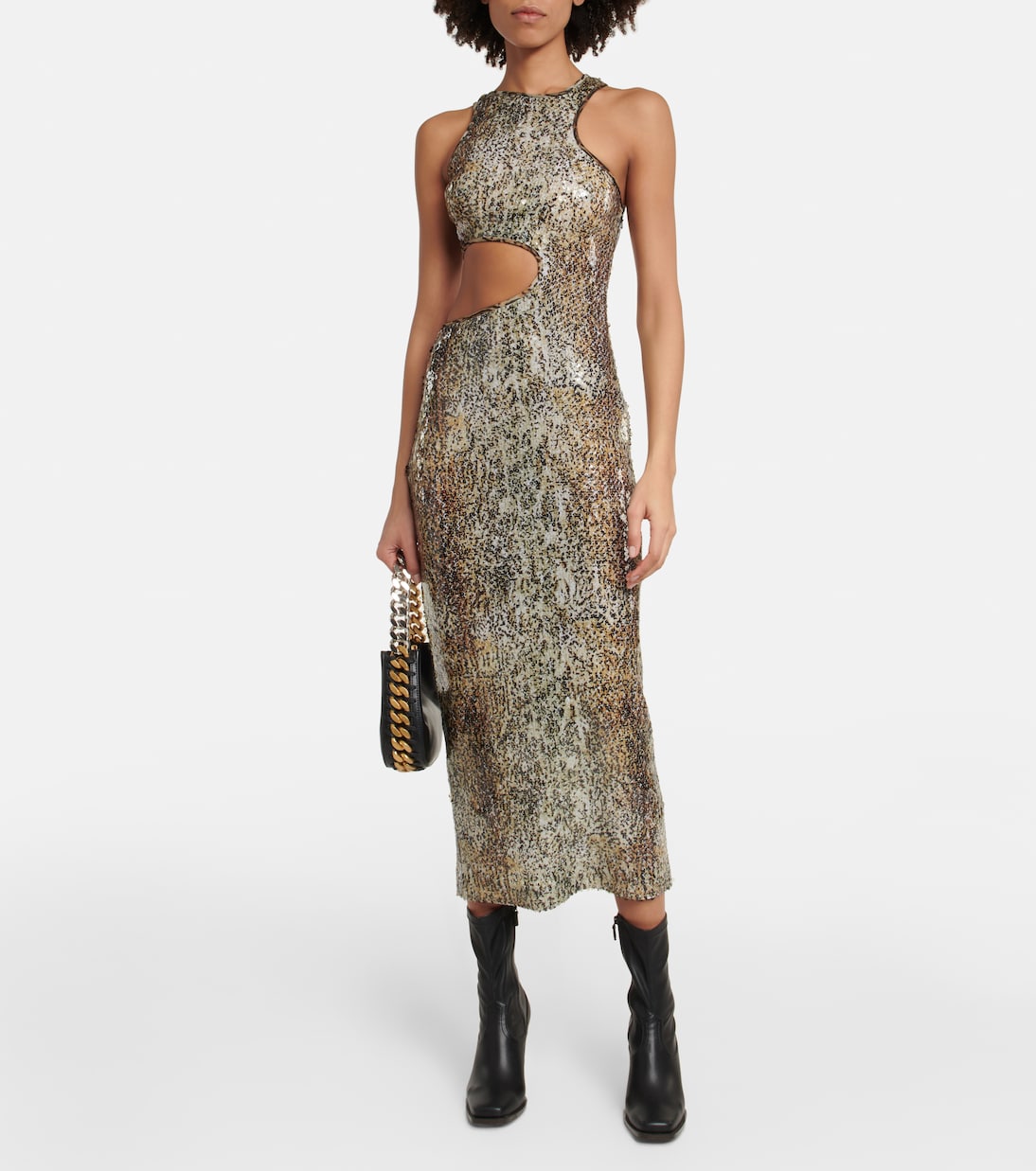 Sequined cutout midi dress | Stella McCartney