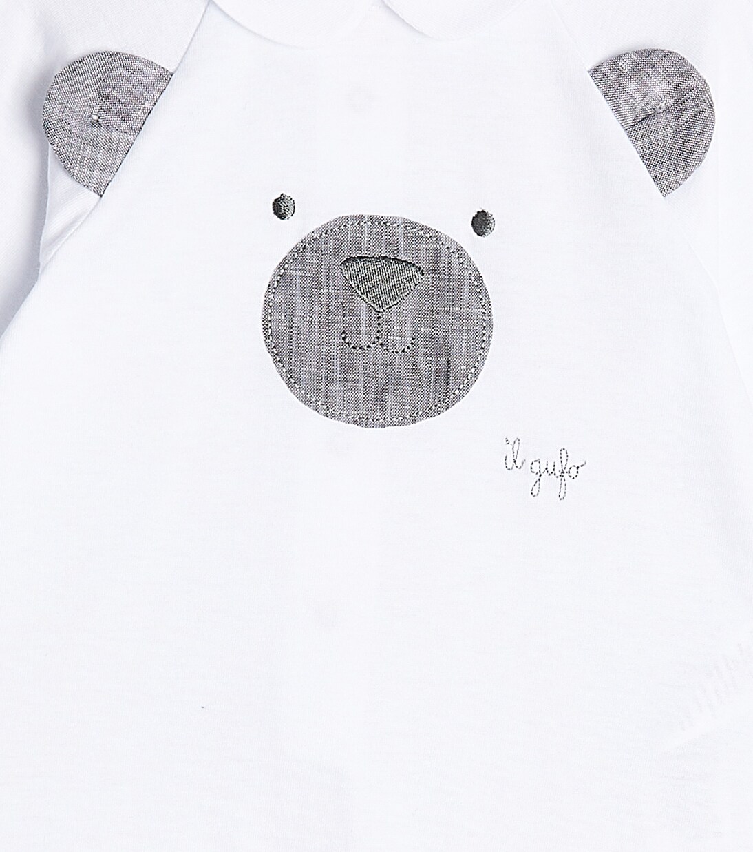 Baby printed cotton playsuit | Il Gufo