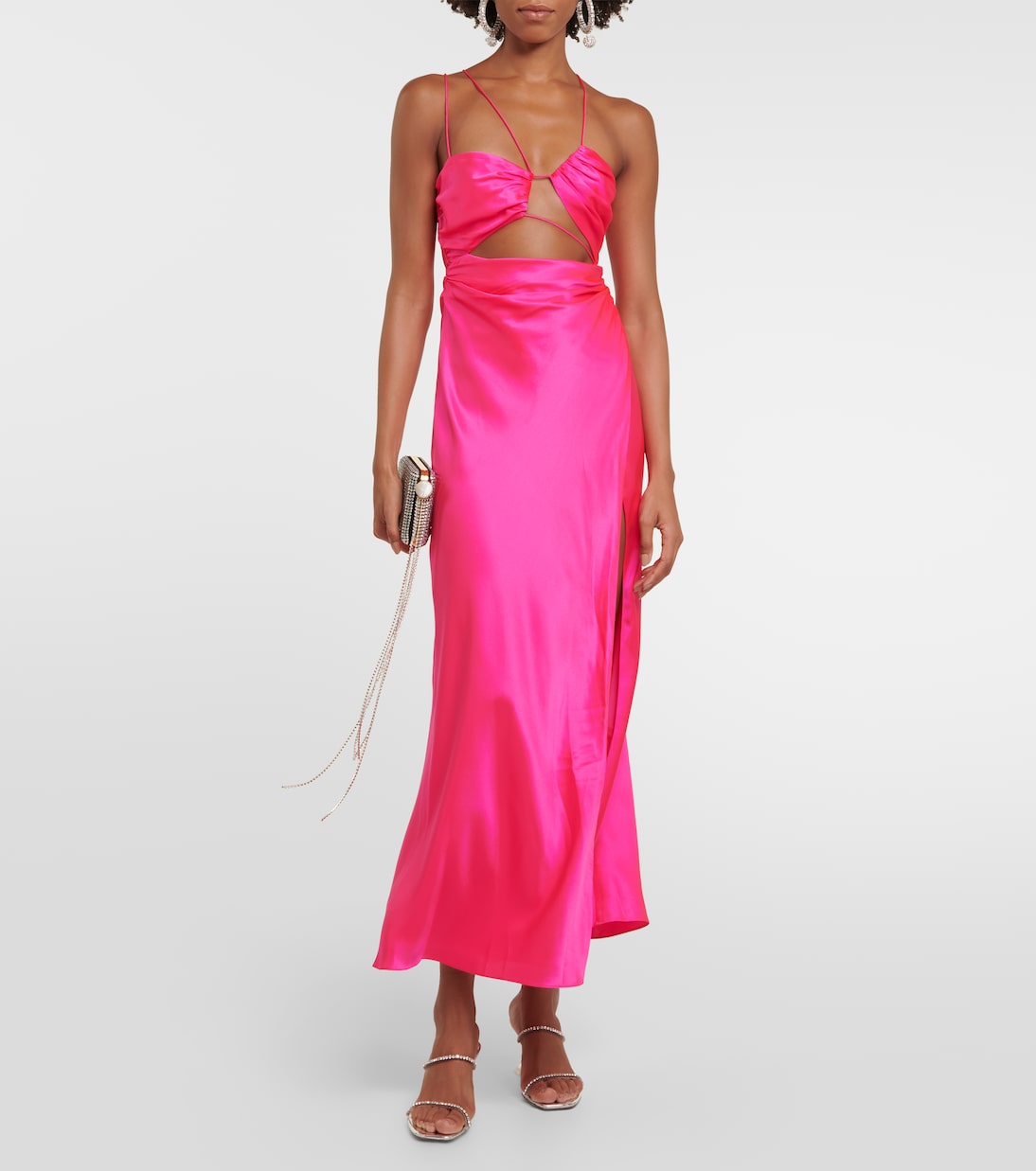 Maxikleid aus Seidensatin | The Sei