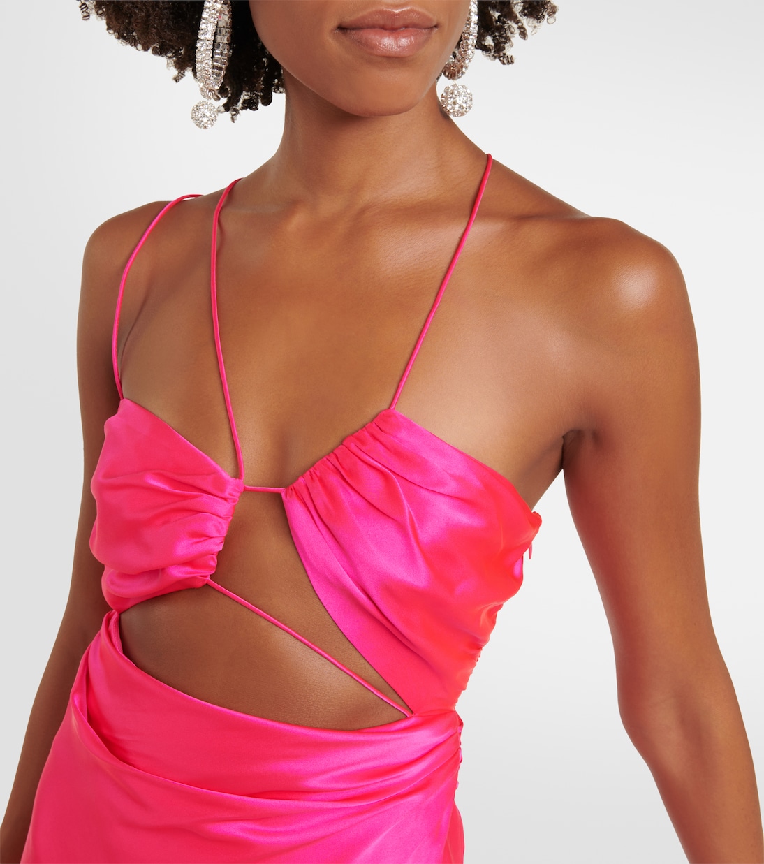 Maxikleid aus Seidensatin | The Sei