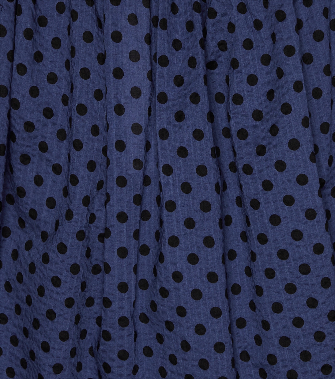 Agave polka dot cotton minidress | Caramel