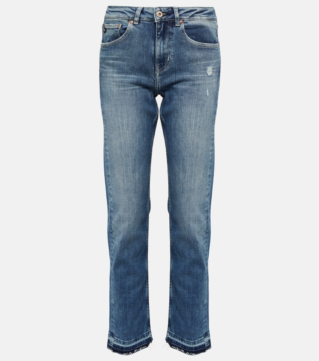 Mid-Rise Straight Jeans Girlfriend | AG Jeans