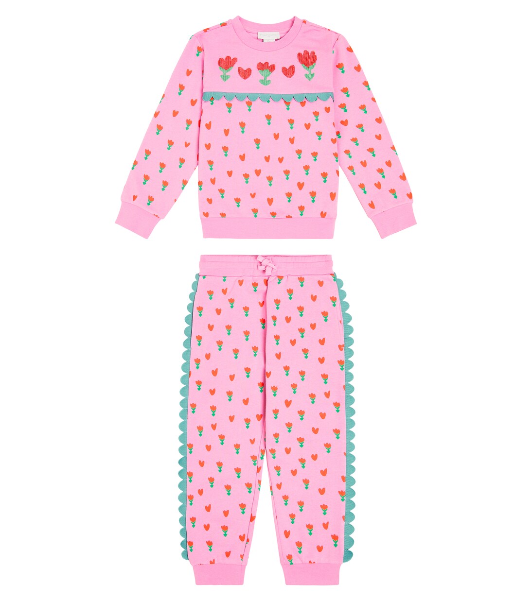 Printed sweatshirt and sweatpants set | Stella McCartney Kids