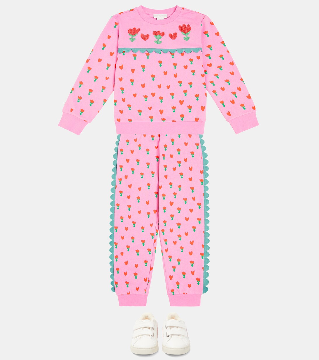 Printed sweatshirt and sweatpants set | Stella McCartney Kids