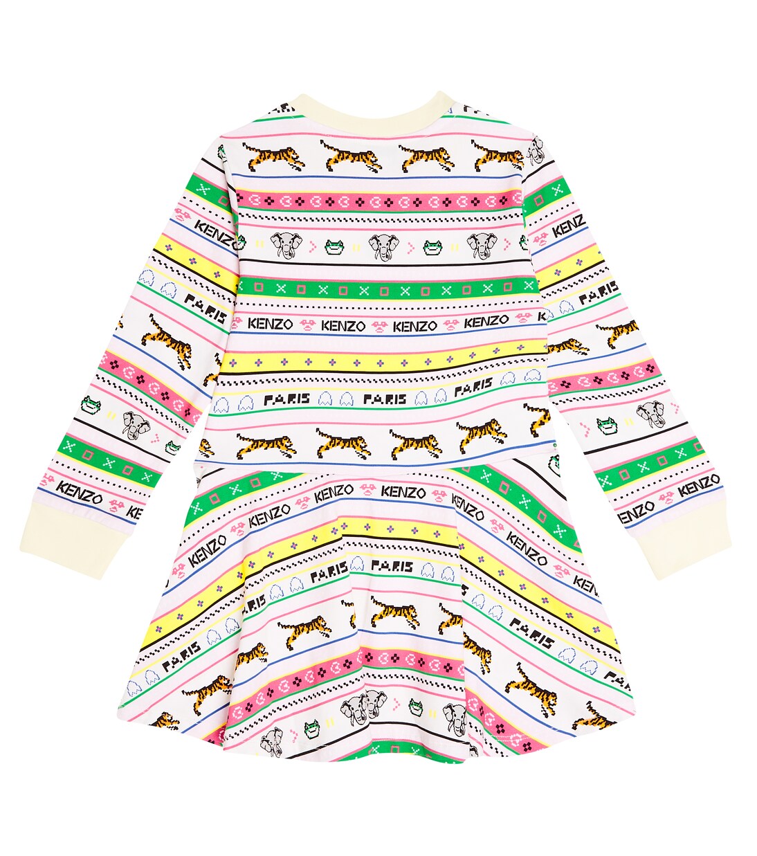 Printed cotton-blend dress | Kenzo Kids