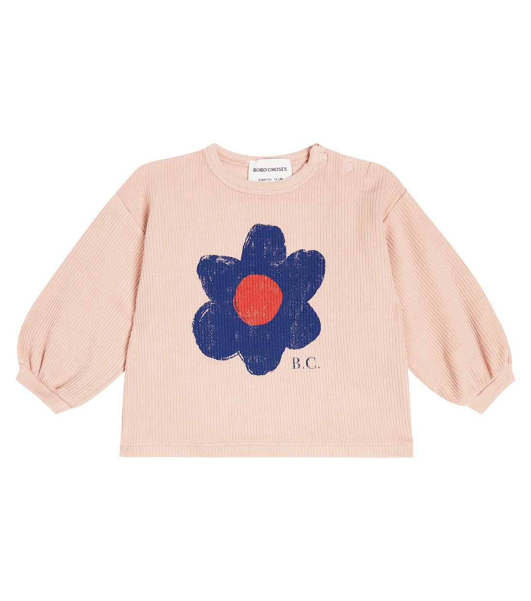 Baby printed ribbed cotton-blend sweatshirt | Bobo Choses