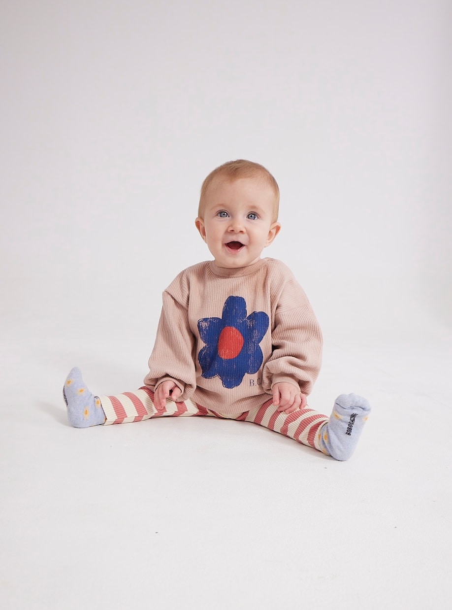 Baby printed ribbed cotton-blend sweatshirt | Bobo Choses