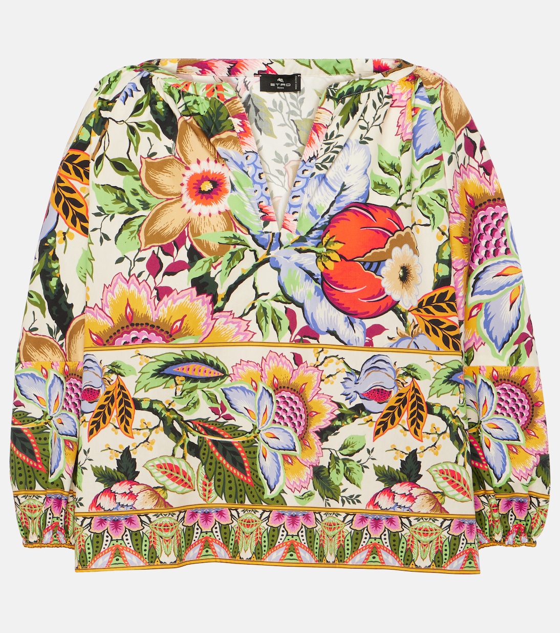 Bedrucktes Cropped-Top aus Baumwolle | Etro