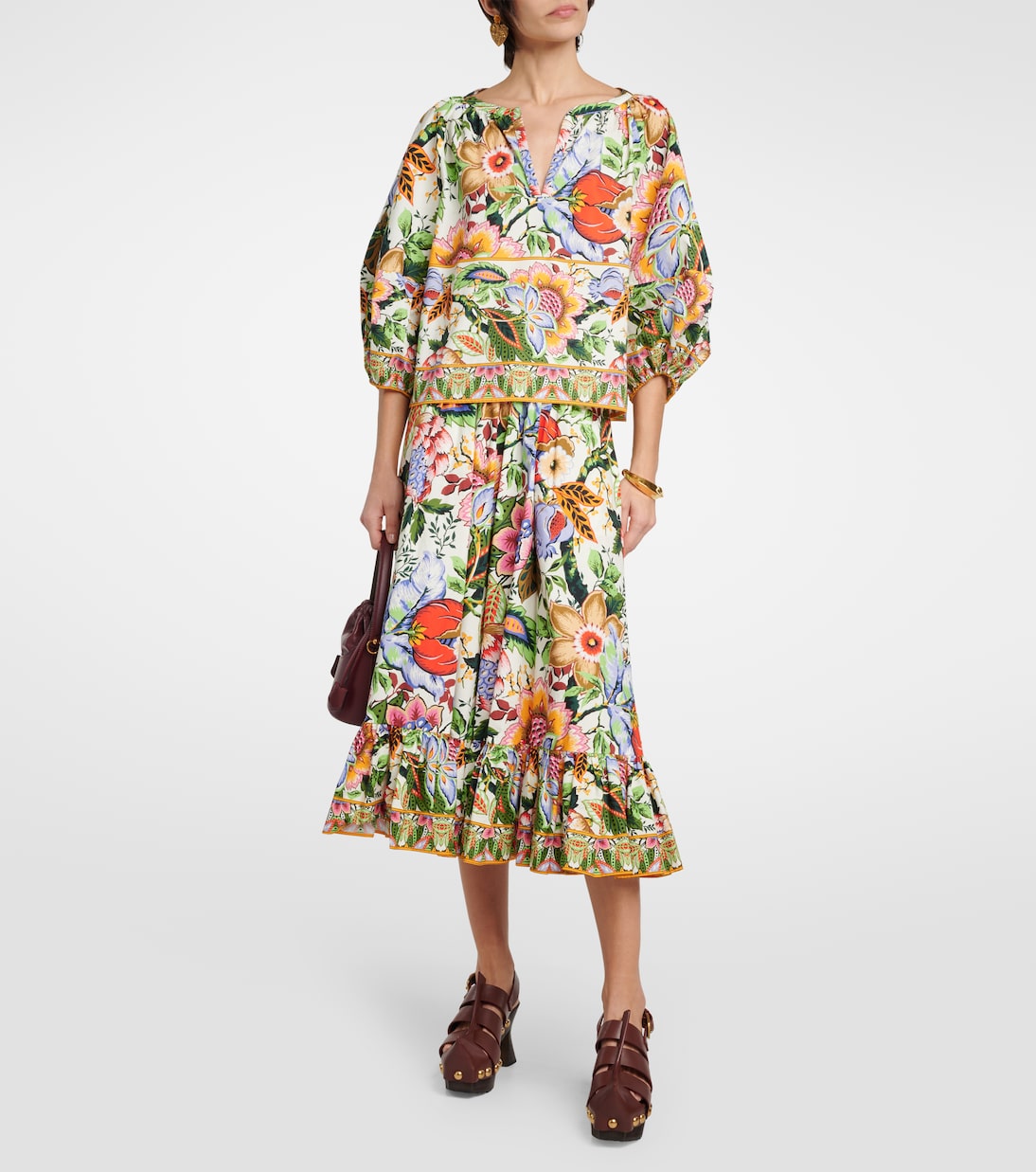 Bedrucktes Cropped-Top aus Baumwolle | Etro