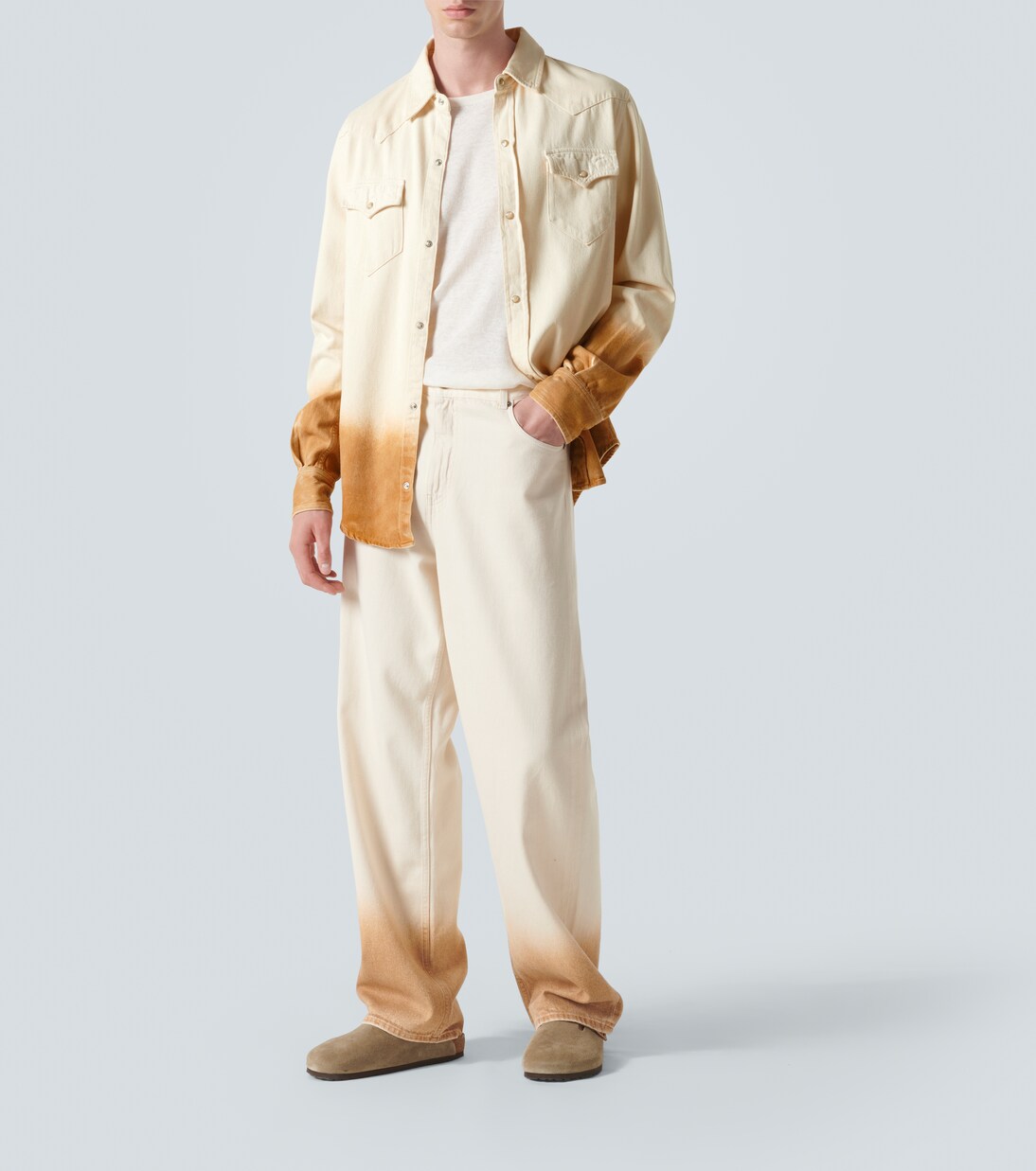 Chemise Bright Hues imprimée en jean | Alanui