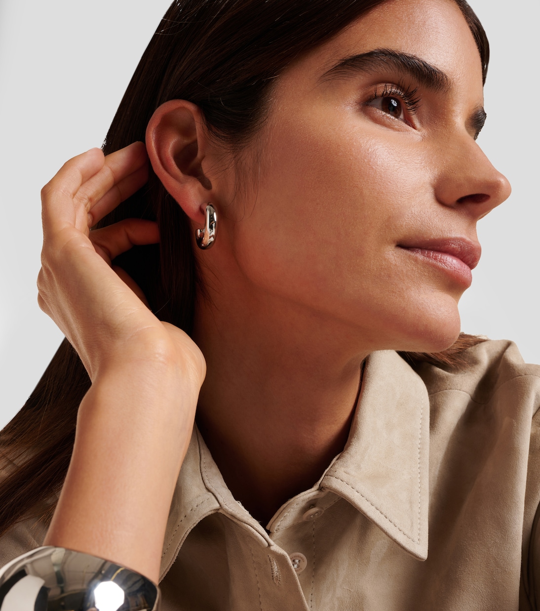 Samira Micro 14kt gold-plated hoop earrings | Jennifer Fisher