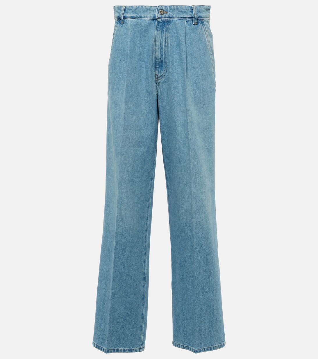 Low-Rise Wide-Leg Jeans | Miu Miu
