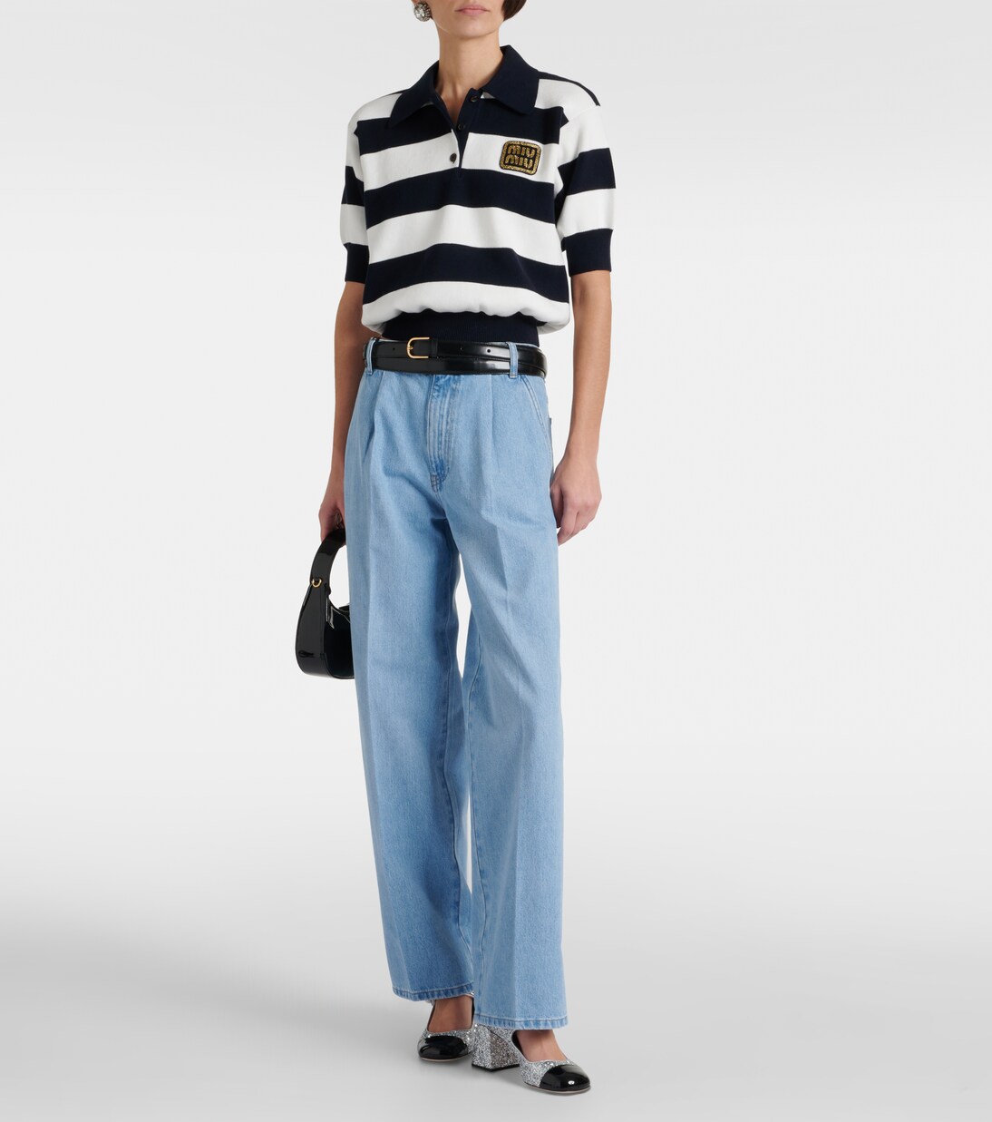 Low-Rise Wide-Leg Jeans | Miu Miu